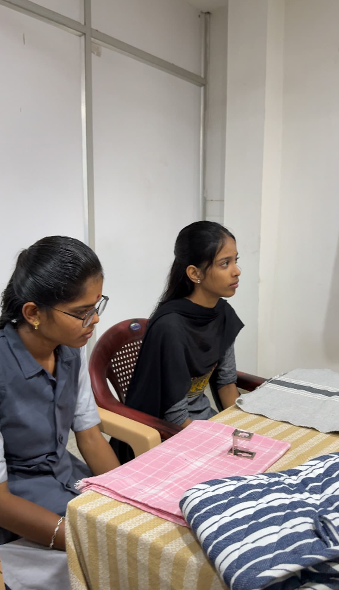 Textile training certification students