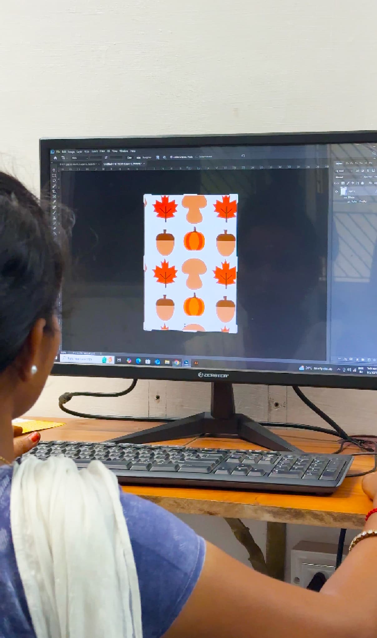 Textile training certification students